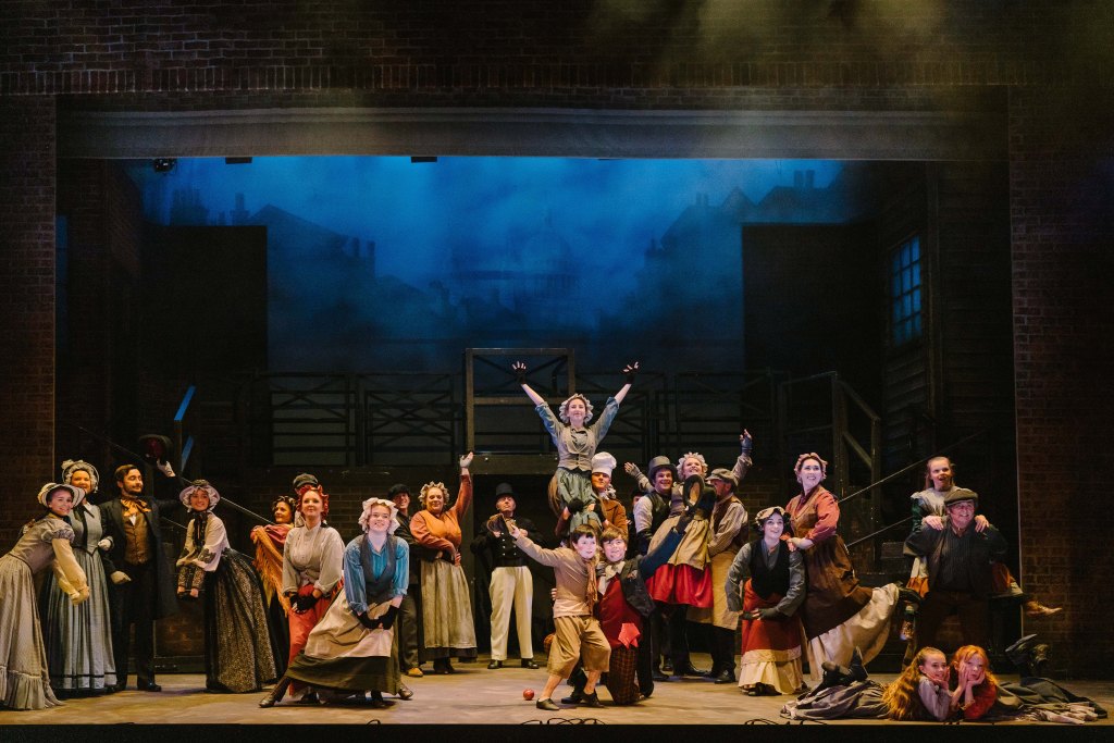 YorkLight-Oliver-2020-Photographer Tom Arber-Matthew Warry (Oliver), Sam Piercy (Dodger) and company ensemble